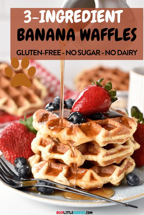 Banana Waffles 3 Ingredient Keto, Banana And Egg Waffles, Waffle Banana Recipe, Gluten Free Mini Waffle Maker Recipes, Waffles For Diabetics, Banana Peanut Butter Waffles, Blw Banana Waffles, Mini Dash Banana Waffles, Protein Banana Waffles