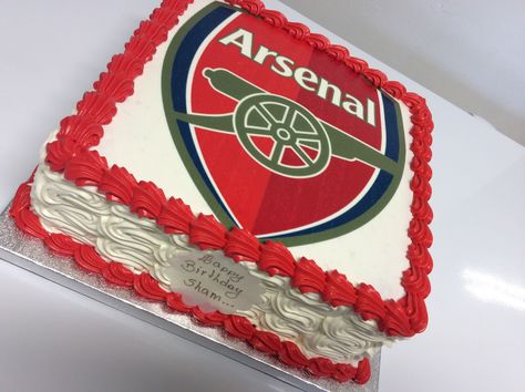 Arsenal Birthday Cakes For Men, Arsenal Cake Ideas Birthdays, Arsenal Cake, Pretty Baking, 50th Birthday Cakes For Men, Arsenal Wallpapers, Coconut Filling, Cake Kids, Cake Recipes Easy Homemade