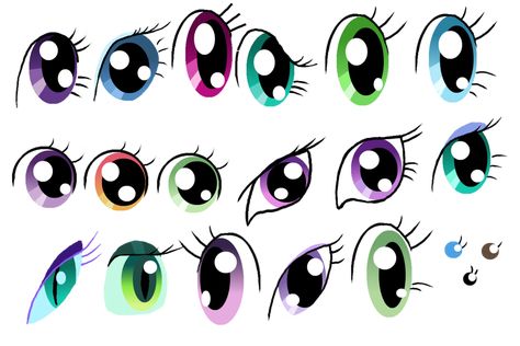 Bigger and better than before! Sorry Luna's and Rarity's eyes look odd, I can't draw them well. Top (left to right): Twilight Sparkle, Rarity, Rainbow Dash, Fluttershy, Applejack, Pinkie Pie. Middl... Mlp Eyes, Pony Birthday, My Lil Pony, Pony Party, My Little Pony Drawing, My Little Pony Characters, Mlp Pony, My Little Pony Pictures, Pony Drawing