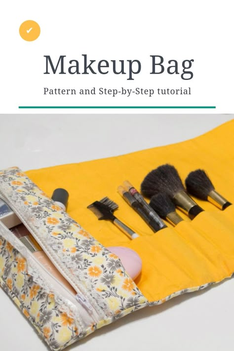 Makeup Bag Pattern, Travel Sewing, Trendy Sewing, Beginner Sewing Projects Easy, Leftover Fabric, Sewing Projects For Beginners, Sewing Skills, Easy Sewing Projects, Love Sewing