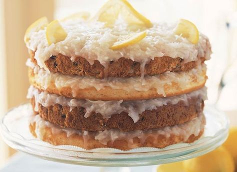 Though Appalachia’s apple stack cake tends to get most of the attention, many Southern holiday spreads wouldn’t be complete without an old-fashioned Japanese fruitcake, a layered spice cake with coconut filling or icing. Japanese Fruit Cake, Apple Stack Cake, Southern Cakes, Cakes With Fruit, Japanese Fruit, Fruit Cake Recipes, Fruit Cake Cookies, Southern Cake, Fruit Cake Recipe