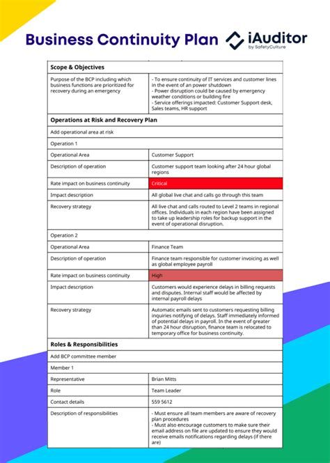 Business Continuity Management Policy Template Free Business Continuity Plan Templates Smartsheet from www.smartsheet.com body { margin: 20px; font-family: Arial, sans-serif; font-size: 16px; line-... #Continuity #Management #Policy #Template Business Continuity Plan, Business Continuity Planning, Policy Template, Business Continuity, Bookmark Template, Senior Management, Word Free, Emergency Power, Awareness Campaign