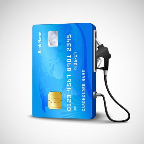 Realistic credit card with fuel hose gas... | Free Vector #Freepik #freevector #background #business-card #business #card Gas Station, Credit Cards, Fuel, Credit Card, Blue