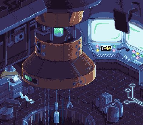 Evil Lair, Futuristic City, Pixel Art, Sci Fi, The Originals, Art