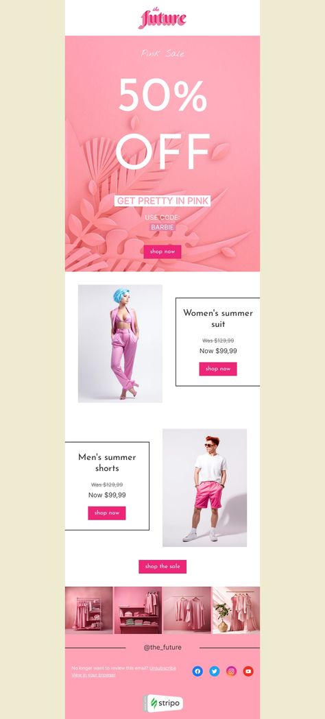 Fashion Email Newsletter Design, Sale Email Design Inspiration, Marketing Emails Design, Welcome Flow Email Design, Bundle Promo Design, Giveaway Email Design, Fashion Email Design Inspiration, Ecommerce Email Design, Promotional Email Design