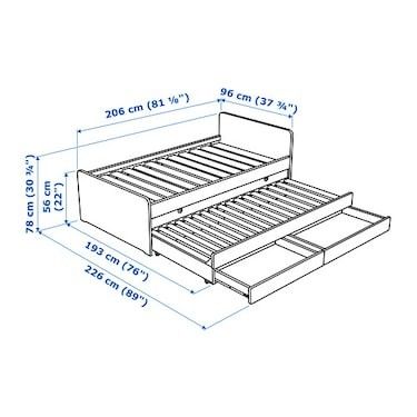 Bed With Underbed, Cama Ikea, Beauty Bedroom, Hiasan Bilik Tidur, Sleeping Alone, Bed Frame Design, Ikea Bed, Pull Out Bed, Childrens Beds