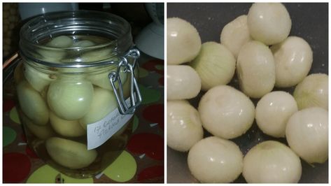 Pickled Green Onions Recipe, Pickled Pearl Onions Recipe, Pickling Onions, Pearl Onion Recipe, Pickled Onions Recipe, Sweet Pickles Recipe, Pickled Vegetables Recipe, Savory Snack Recipes, Canning Pickles