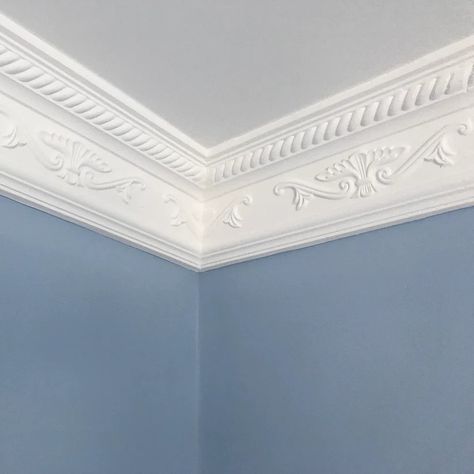 Pop Cornice Designs, Ogee Skirting Board, Plaster Ceiling Rose, Plaster Coving, Bathroom Wall Tile Design, Plaster Cornice, Cornice Design, Gypsum Wall, New Ceiling Design