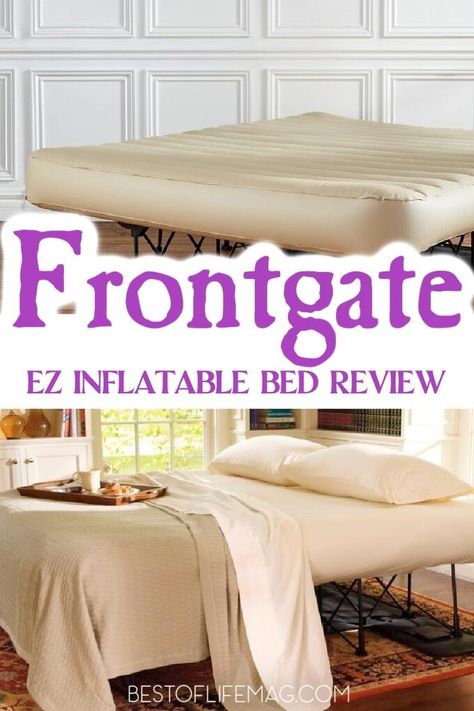 The Frontgate EZ Bed is the air mattress for anyone who appreciates a good night's sleep while staying at a friend or family member's home. Best Blow Up Mattress | Blow Up Mattress for Guest Room | Blow Up Mattress for Travel | Hosting Guest Tips | Tips for Hosting Guests #home #blowupmattress via @amybarseghian Blow Up Mattress, Blow Up Beds, Air Mattresses, Inflatable Bed, Inflatable Mattress, Hosting Guests, Air Bed, Air Mattress, Guest Bed