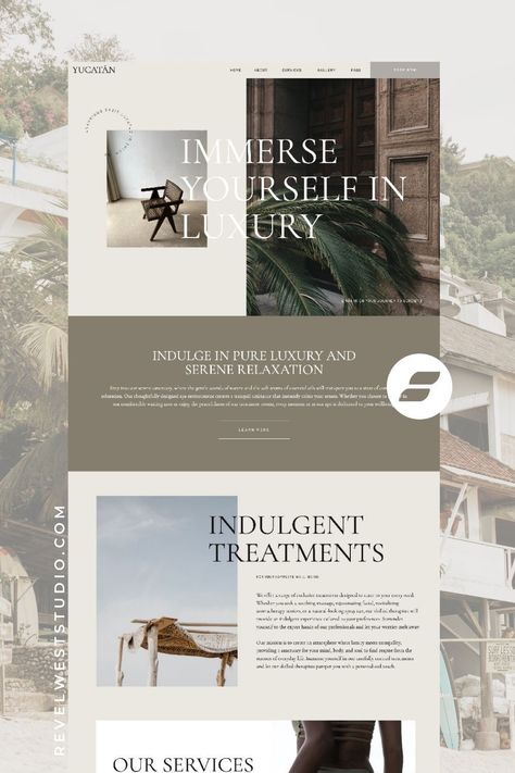 Realtor Website Design, Realtor Website, Beauty Salon Names, Earthy Modern, Story Edit, Showit Website Template, Modern Website Design, Squarespace Design, Webdesign Inspiration