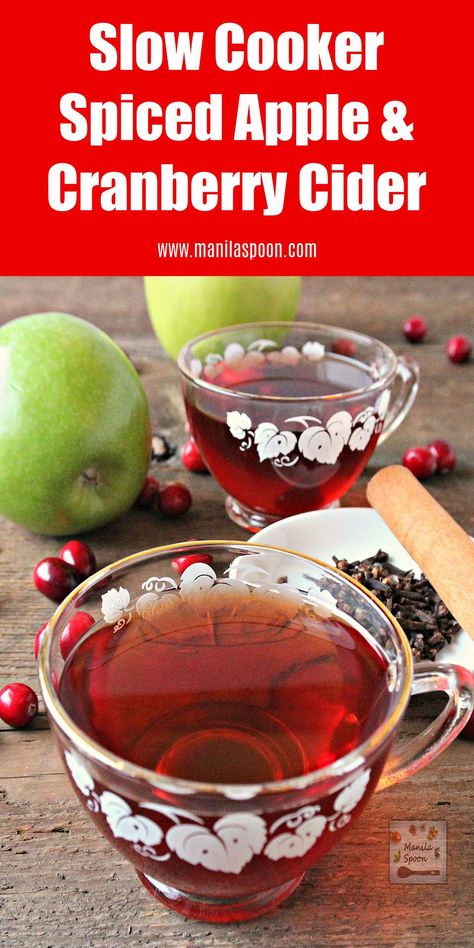 months. Hot Cranberry Apple Cider Recipe, Apple Cider With Cranberry Juice, Cranberry Cider Recipe, Cranberry Juice Recipes, Hot Cider Recipes, Holiday Cider, Hot Apple Juice, Cranberry Apple Cider, Christ Birth