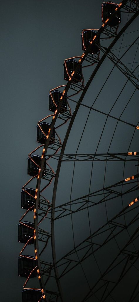 Ferris Wheel, At Night, Wheel, Iphone