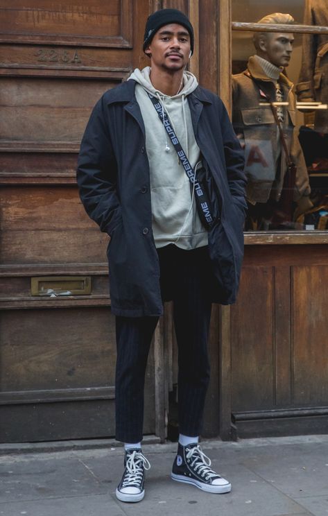 Mens Street Style Urban, Doc Martens Outfit, Herren Style, Turtleneck Outfit, Black Men Street Fashion, Men Street Fashion, Paris Mode, Street Style Outfits Men, Mens Outfit Inspiration