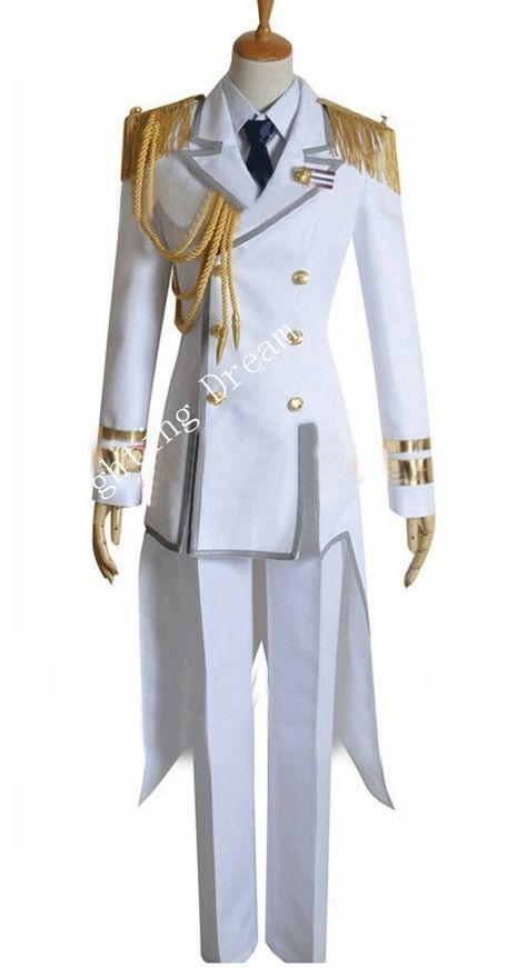 Royal Uniform Aesthetic, Royality Outfits Male, King Outfit Reference, Ice Prince Outfit, Male Royalty Outfit, Royal Clothing Men, Prince Clothes Royal, Prince Outfits Royal, Emperor Clothes