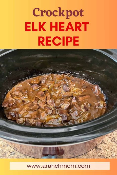 Elk Heart Recipes, Deer Heart Recipe, Brown Gravy Packet, Deer Heart, Over Mashed Potatoes, Heart Recipes, Brown Gravy, Wild Game Recipes, Game Recipes