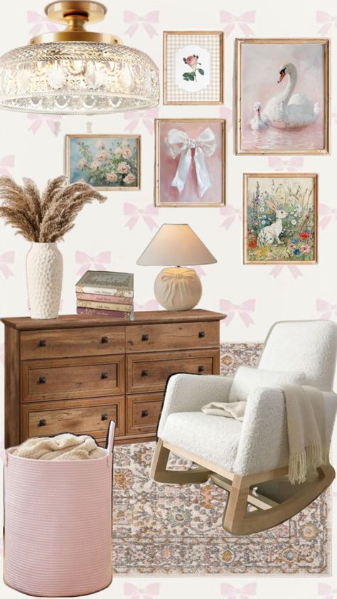 dainty vintage coquette girls room Coquette Girls, Magnolia Room, Vintage Kids Room, Nursery Pictures, Girl Nursery Room, Vintage Room Decor, Vintage Toddler, Vintage Coquette, Toddler Rooms