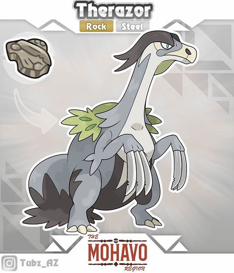 Mohavo Region trên Instagram: “The Blade fossil has been revived! Meet Therazor , The Machette Pokemon! Therazor is based on therizinosaurus, machettes, survivalists…” Pokemon Dungeon, Fossil Pokemon, Dragon Type Pokemon, Pokemon Rpg, Cool Pokemon Cards, Pokemon Fake, Pokemon Fusion Art, Pikachu Art, Pokemon Fanart