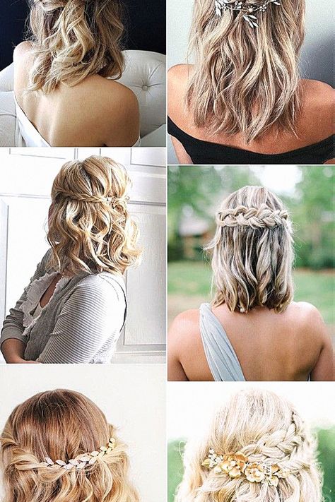 A wedding hair idea might be perfect for your wedding day with medium-length hair. I’m passionate about this look for bridal imagery. Add this look to your bridal board. Wedding Hair For Medium Length, Medium Length Hair Women, Short Hair Wedding, Style For Wedding, Wedding Hairstyles Medium Length, Romantic Curls, Sleek Updo, Wedding Hairstyles Bride, Hairstyles For