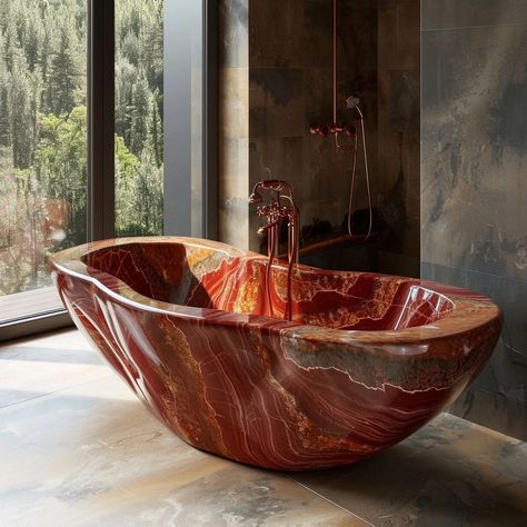 Imagine bathing in this 🙂‍↕️✋️ This images are generated using AI #crystals #redjasper #bathtub Jade Bathtub, Money Overflow, Natural Bathtub, Crystal Bathtub, Mother Tree, Mansions Interior, Bathtub Ideas, Marble Bathtub, Beautiful Bathtubs