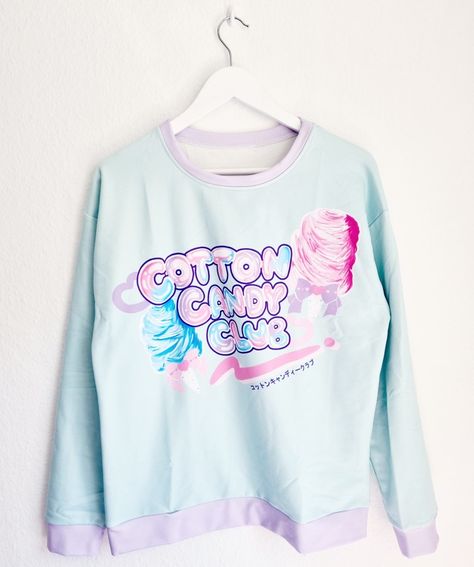 I had to also get the Cotton Candy Club sweater in mint when I saw it, like who doesn't need a good stable mint piece in their fairy wardrobe? I certainly did need one and here it is! 💕 Cotton Candy Clothes, Cotton Candy Outfit, Fairy Wardrobe, Candy Fairy, Candy Clothes, Fun Vibes, Candy Club, Yume Kawaii, Color Outfits