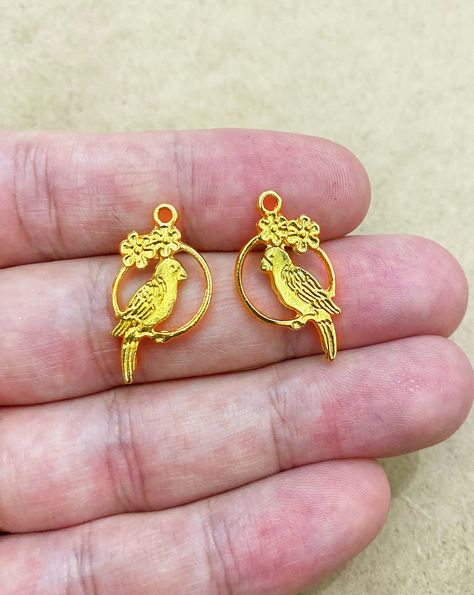 Bird Earring, Parrot Necklace, Bird Necklace, Parrot Bird, Bird Pendant, Bird Earrings, Steel Necklace, Earring Findings, Parrot