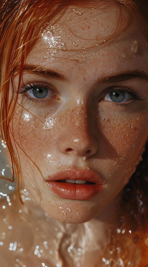 Follow for more!! Cute Freckles, Me Aesthetic, Beautiful Freckles, Red Haired Beauty, Red Hair Woman, Smink Inspiration, Beautiful Red Hair, Close Up Portraits, Face Photography