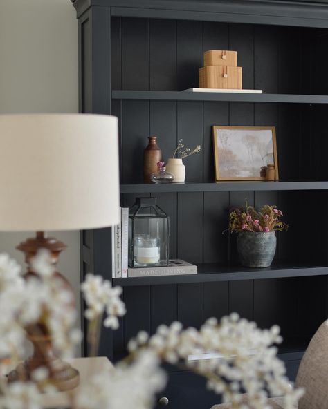 neutral bookcase styling 🤍 we’ve made it to Friday everyone woohoo! 🥳 . #bookcasestyling #bookcasedecor #homedecor #interiordesign #cotswoldco #neutralhome #modernrustic #homeinterioruk #livingroomdesign Black Sideboard Uk, Made It To Friday, Vintage Bookcase, Bookcase Styling, Bookcase Decor, Bookcase Shelves, Living Room Inspo, Modern Rustic, Corner Bookcase