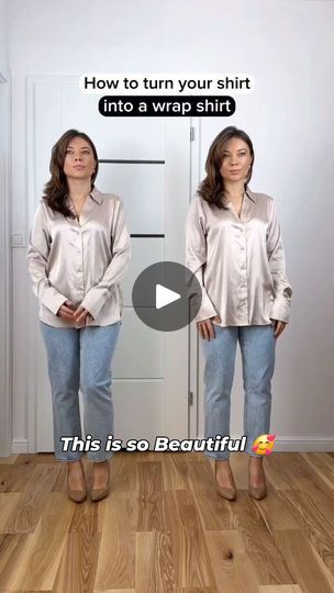 1K views · 10K reactions | How to turn Your Shirt into a Wrap Shirt Fashion Hack 😁  Hope you find this Helpful..  Like, Share, Comment & Save this .  #howtostylevideo #fashionhacksforgirls #fashionhackforwomen #explorereels #viralpost #fashionhack #fashionstyle #ootdfashion #reelsexplorepage #ʀᴇᴇʟsᴠɪᴅᴇᴏ #explore #shirthack #fashionista #fashionagencies #reelsinstagram😍 #womensfashionstyle #trendingnow #thefancyplace #exploreworldwide #exploreviralreels #styleguide #fashiongram #styleinspo #personalshopperinusa | PERSONAL SHOPPER IN USA/LAGOS🇺🇸🇳🇬(HIGHSTREET & LUXURY) | Tems · Turn Me Up Fashion Tricks, Magic Shell, Clothes Hacks, Shirt Hacks, Professional Dress, Bra Hacks, Dressy Blouse, Fashion Tutorial, Fashion Business Casual