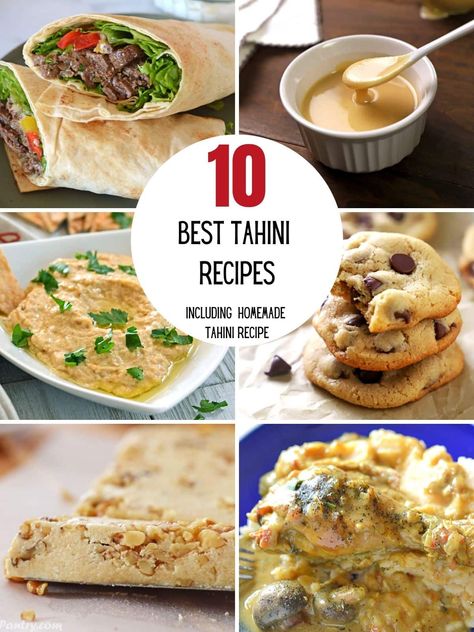 Recipe Using Tahini, What To Use Tahini For, What To Do With Tahini, Recipes With Tahini Sauce, Tahini Paste Uses, Tahini Recipe Dinners, Tahini Paste Recipe, How To Use Tahini, Recipes With Tahini Paste