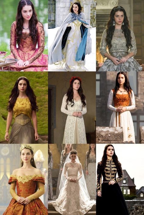 Reign Inspired Dresses, Mary Reign Outfits, Reign Dresses Mary, Eighth Grade Dance Dresses, Vestidos Medieval, Narnia Outfits, Reign Costumes, Reign Outfits, Reign Serie