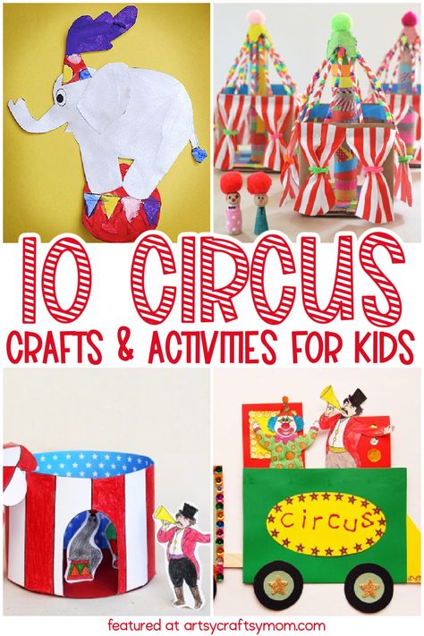 Carnival Music Activities, Carnival Theme Kindergarten Activities, Carnival Crafts For Preschoolers, Circus Theme Day At School, Circus Craft Ideas For Preschool, If I Ran The Circus Activities, Circus Activity Preschool, Circus Ship Book Activities, Carnival Crafts For Kids Art Projects