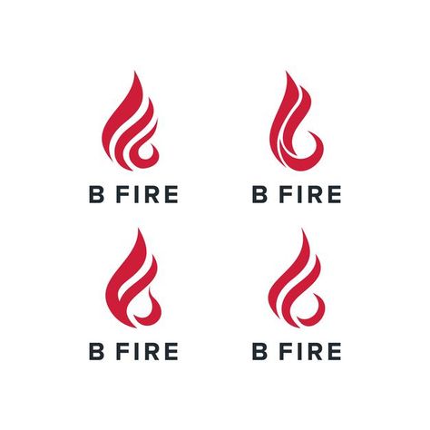 Flame Logo, Logo B, Fire Logo, Fire Flame, Modern Logo Design, Letter B, Initial Letter, Initial Letters, Modern Logo