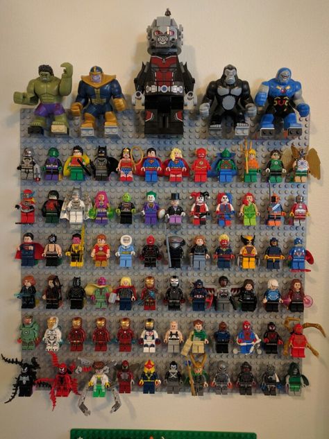 Lego Sets Marvel, Lego Marvel Display, Lego X Men, Lego Marvel Minifigures, Lego Batman Minifigures, Lego Superheroes, Lego Basic, Lego Minifigure Display, Lego Figurine