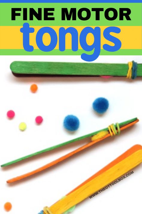 Make your own fine motor tweezers or (DIY tongs!) to build fine motor skills in kids. These are fun for counting items, building small motor skills, and helping kids develop hand strength needed for writing. Preschool Tweezer Activities, Fine Motor Strengthening For Kids, Fine Motor Games, Fine Motor Dexterity Activities, List Of Fine Motor Activities For Preschoolers, Fine Motor Skills For Preschoolers, Fine Motor Clothespin Activities, Fine Motor Skills Activities Preschool, Clip Activities Fine Motor