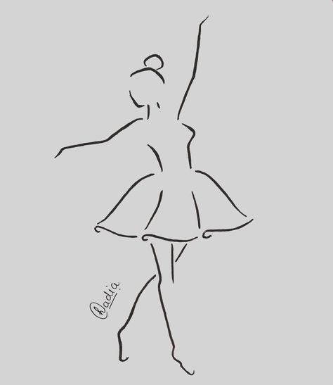 Draw Ballerina Easy, Dancing Drawings Easy, Balerina Drawing Easy, Dancing Aesthetic Drawing, Drawing Dance Poses, Dance Sketches Easy, Dancer Drawing Simple, Dance Drawings Easy, Dance Paintings Easy