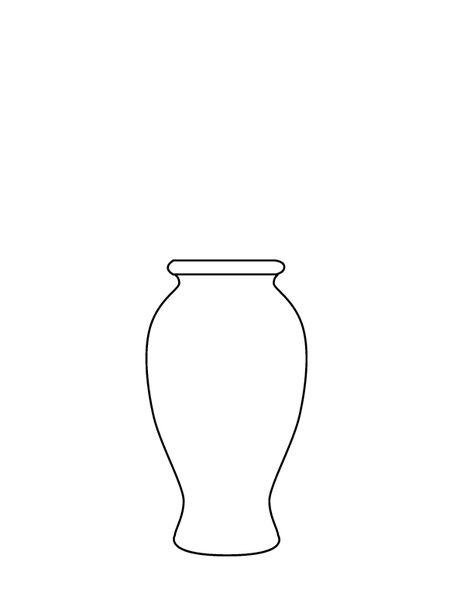 1352-vase503.gif 612×792 pixels Vase Templates Free Printable, Patron Flower Vase, Flower Vase Design Drawing, Flower Vase Template, Vase Coloring Pages, Flower Vase Outline, Vase Template, Letter V Crafts, Rosas Vector