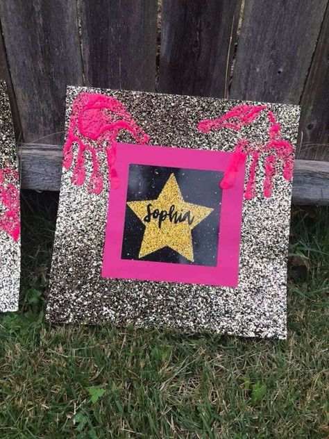 Kids Bop Birthday Party, Pop Star Party Ideas, Rockstar Crafts For Kids, Pop Star Birthday Party Ideas, Pop Star Party Decoration, Kidz Bop Birthday Party, Pop Star Party Zazzle, Pop Star Birthday Party, Rock Star Party Games For Kids