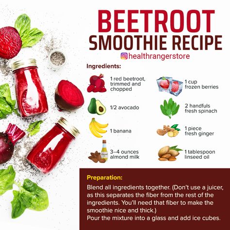 Iron Smoothie, Beetroot Smoothie, Juices Recipes, Health Shakes, Diet Smoothies, Low Calorie Smoothies, Make Smoothies, Detox Smoothies, Alkaline Recipes