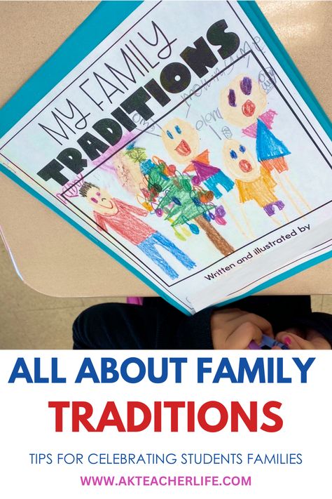 Preschool Family Traditions Activities, Preschool Traditions Theme, Family Partnership Ideas For Preschool, Family And Culture Activities, National Families Week Activities, Family Activities Kindergarten Classroom, Family Tradition Project For School, All About Me Family Project Preschool, Family Theme Kindergarten