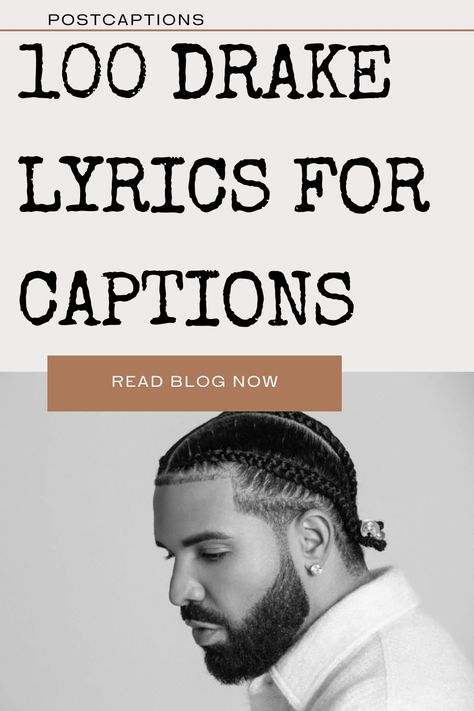 Drake is one of the most popular recording artists in the world, and for good reason. He is lyrical, soulful, and has a cool vibe about him. If you’re looking for some Drake-inspired caption ideas, look no further! In this blog post, we will share the best Drake captions, lyrics, and quotes that will make your Instagram posts stand out! Drake lyrics for Instagram captions| Drake Insta captions| Drake captions for Ig| Drake quotes for Instagram captions Quote Captions Instagram, Song Lyrics Captions For Instagram Rap, Funny Drake Quotes, Famous Drake Lyrics, Drake Concert Instagram Captions, Drake Quotes Lyrics Instagram, Drake Birthday Captions, Rap Song Captions, Drake Concert Captions