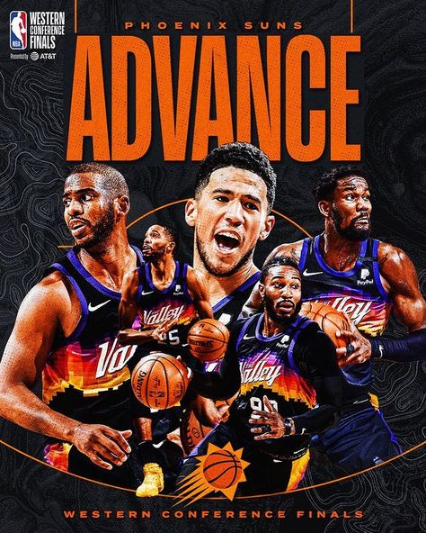 NBA (@nba) • Instagram photos and videos Devin Booker Jersey, Lebron James Championship, Phoenix Suns Basketball, Lakers Championships, Sports Design Ideas, Chris Paul, Basketball Wallpaper, Devin Booker, Sports Graphic Design