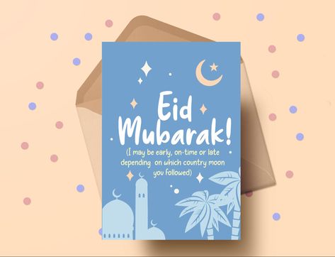 Islamic Card Design, Hampers Idea, Eid Card, Eid Cards, Islamic Teachings, Eid Al Fitr, Teaching Aids, Ramadan Kareem, Eid Mubarak