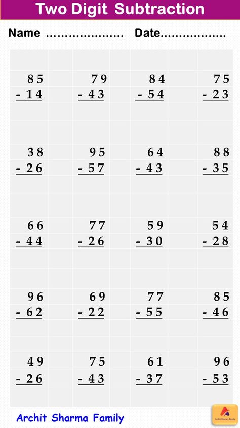 Two Digit Subtraction Substraction 20 Worksheet, Mathematics Worksheets Grade 2, Subtraction 3 Digits, Subtraction Worksheets For Grade 2, Subtraction Worksheets Grade 1, Grade 1 Addition, Two Digit Subtraction, 2 Digit Subtraction, Easy Math Worksheets