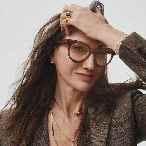 Glasses For Long Faces, Jenna Lyons Style, Allyson Felix, Styling Jewelry, Jenna Lyons, Tom Ford Suit, Wearing Jewelry, Solange Knowles, International Women’s Day