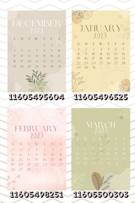 Bloxburg Picture Codes Calendar, Blush Bloxburg House Layout, Bloxburg Inspirational Decals, Id For Bloxburg Pictures, Bloxburg Cute Picture Codes, Bloxburg Pictures Id, Bloxburg Calendar Decals 2022, Roblox Calendar Decal, Code For Bloxburg Picture