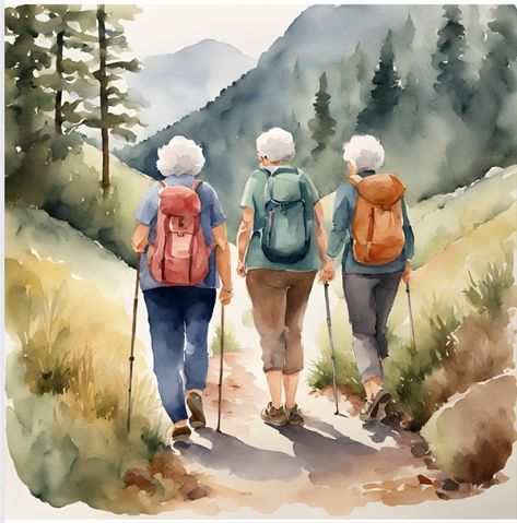 Watercolor Painting People Easy, Watercolour Inspiration People, Watercolour People, Wedding Watercolor Painting, Surreal Watercolor, Nature Watercolor Art, Watercolor People, Humans And Nature, Nature Elements