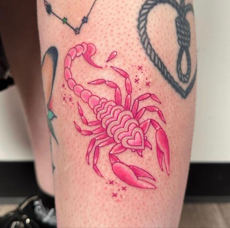 Purple Tattoos, Line Tattoo Ideas, Traditional Tattoo Inspiration, Vintage Tattoo Design, Tattoo Line, Pink Tattoo, Scorpio Tattoo, Scorpion Tattoo, Pretty Tattoos For Women