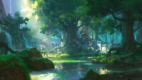 Forest Scenery, Fantasy Background, Forest Background, Scenery Background, Landscape Concept, Fantasy Forest, Forest Wallpaper, Fantasy Places, Fantasy Art Landscapes