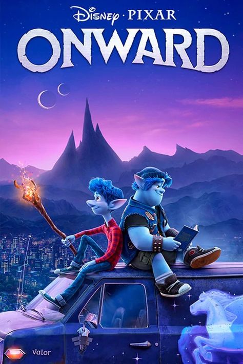 Onward (2020) Onward Movie, Disney Cartoon Movies, 하울의 움직이는 성, Animated Movie Posters, Good Animated Movies, Disney Movie Posters, New Disney Movies, Disney Movies To Watch, Disney Animated Movies