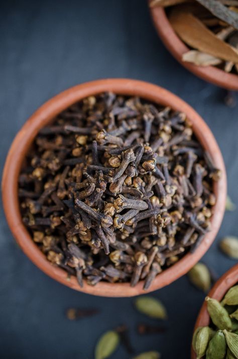 11 Essential Spices for Indian Cooking — Ingredient Guides from The Kitchn Clove Plant, Essential Spices, Dried Cloves, Spices Photography, Ingredients Photography, Cloves Spice, Burfi Recipe, Cooking Photography, Spice Cabinet